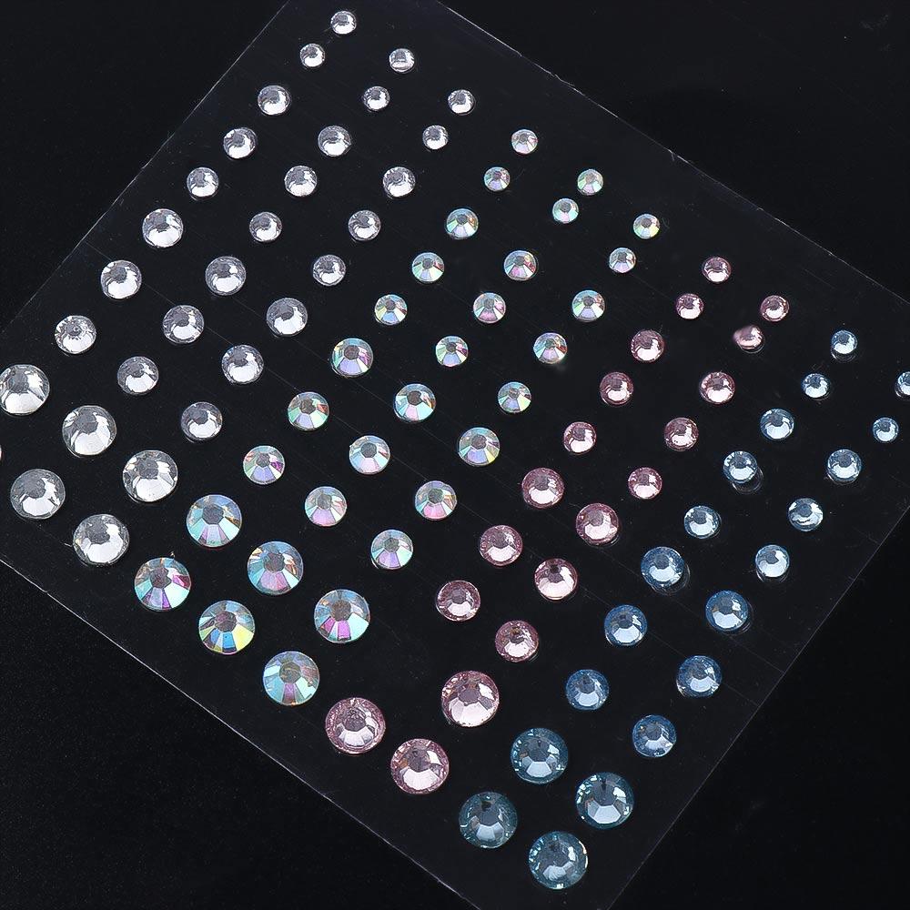 Decal Jewelry Stickers Rhinestone Stickers Festival Makeup Decoration Face Body Colored