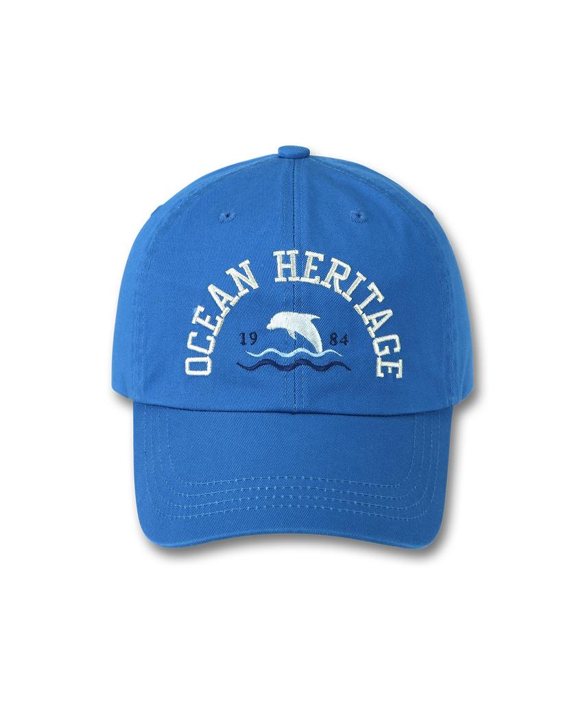 DOLPHIN WAVE APPAREL Синяя кепка-бейсболка с изображением дельфина Ocean Heritage