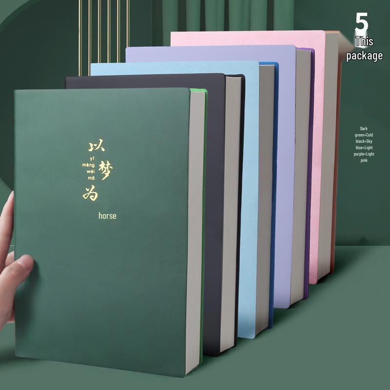 Очень толстый кожаный блокнот для подготовки к экзаменам в аспирантуре – большой и прочный.