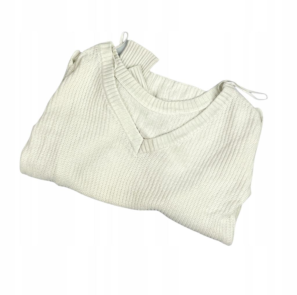 Elegant White Women's Sweater S - Used