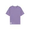 Мужские футболки Li Ning Фиолетовые с круглым вырезом Умеренный прямой крой AHSS765-7