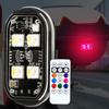Flashing LED Lights 6 Pieces Cordless Drone Lamp Remote Control 8-Color Anti Collision LED For Dirtbike Trailer Stroller