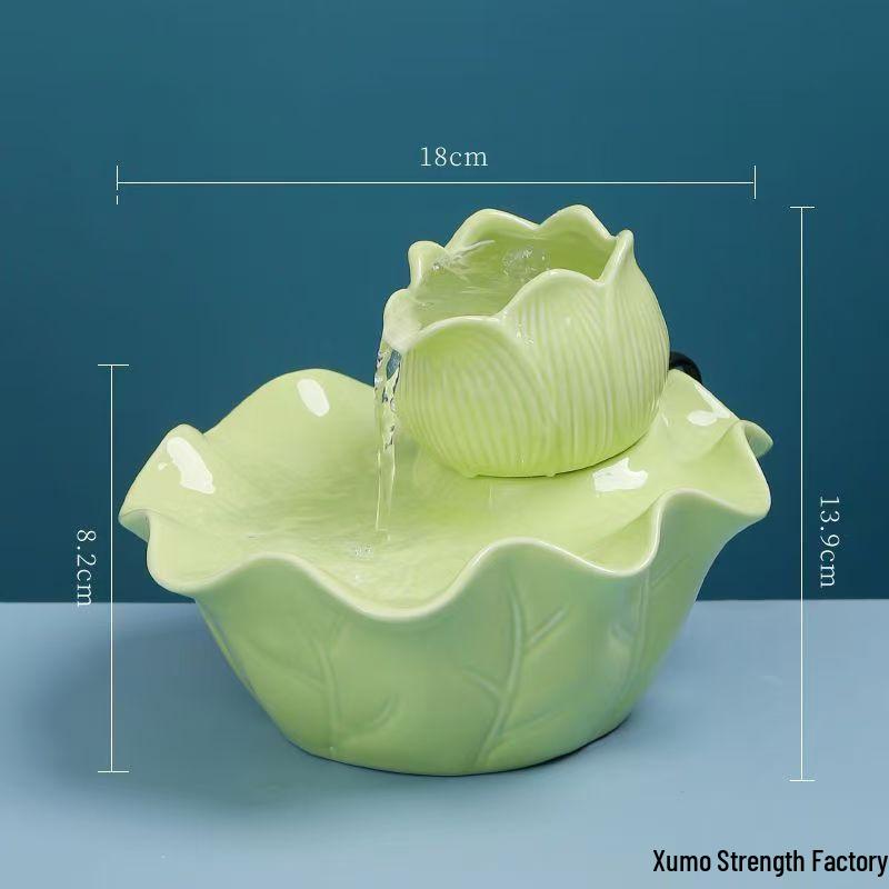 Керамическая Автоматическая Поилка для Животных - Динамичная Циркулирующая Чаша для Кошек и Собак, Не Требует Подключения к Сети