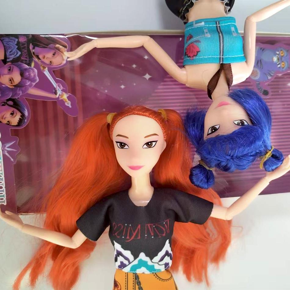 30cm K-Pop Demon Hunters Anime Kpop Girl Group Cartoon Rumi Zoey Mira Action Figures Vinyl Figurines Model Dolls Girls Xmas Gift