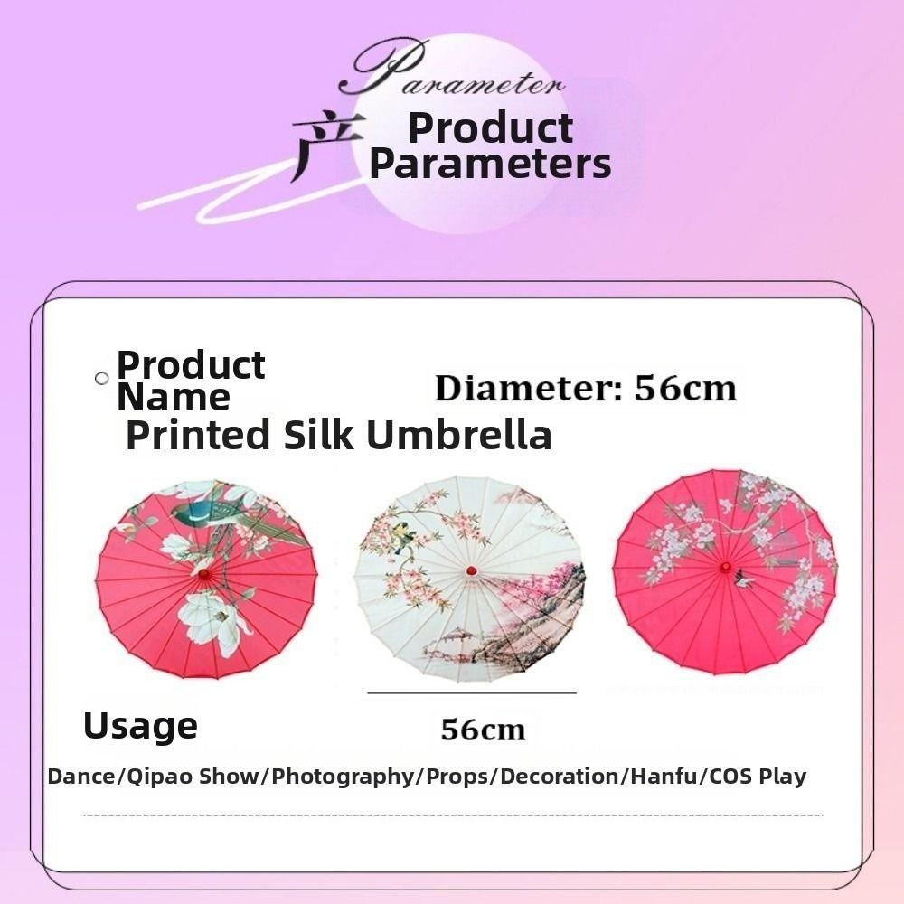 10 Colors Oiled Paper Umbrella Chinese Antique Style Dance Performance Umbrella Dance Performance