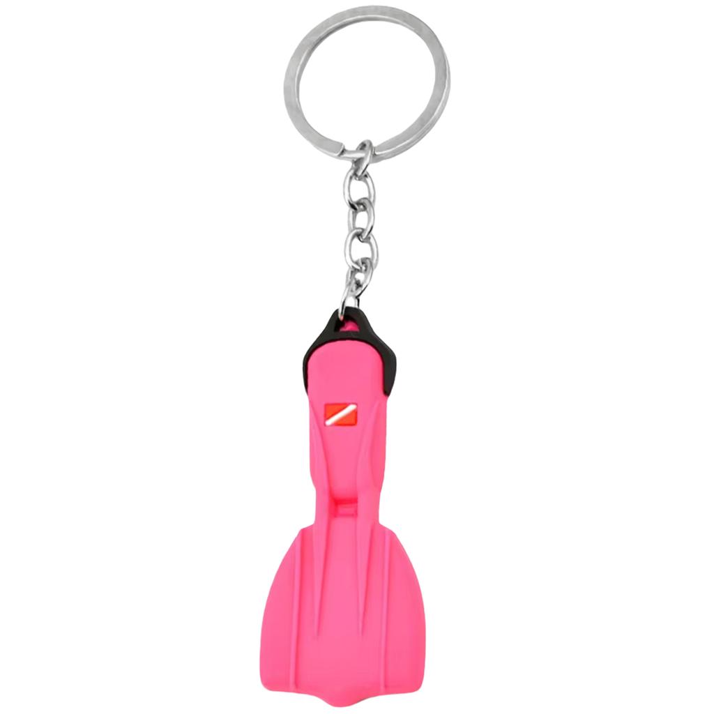 Stylish Silicone Scuba Diver Keychain Elegant Dive Fin Keychain Accessory Flipper Keyrings Bag Decoration for Divers