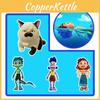 Adorable Cartoon Luca Alberto Julia Cat Sea Monster Boys Plush Toys Anime Figures Dolls