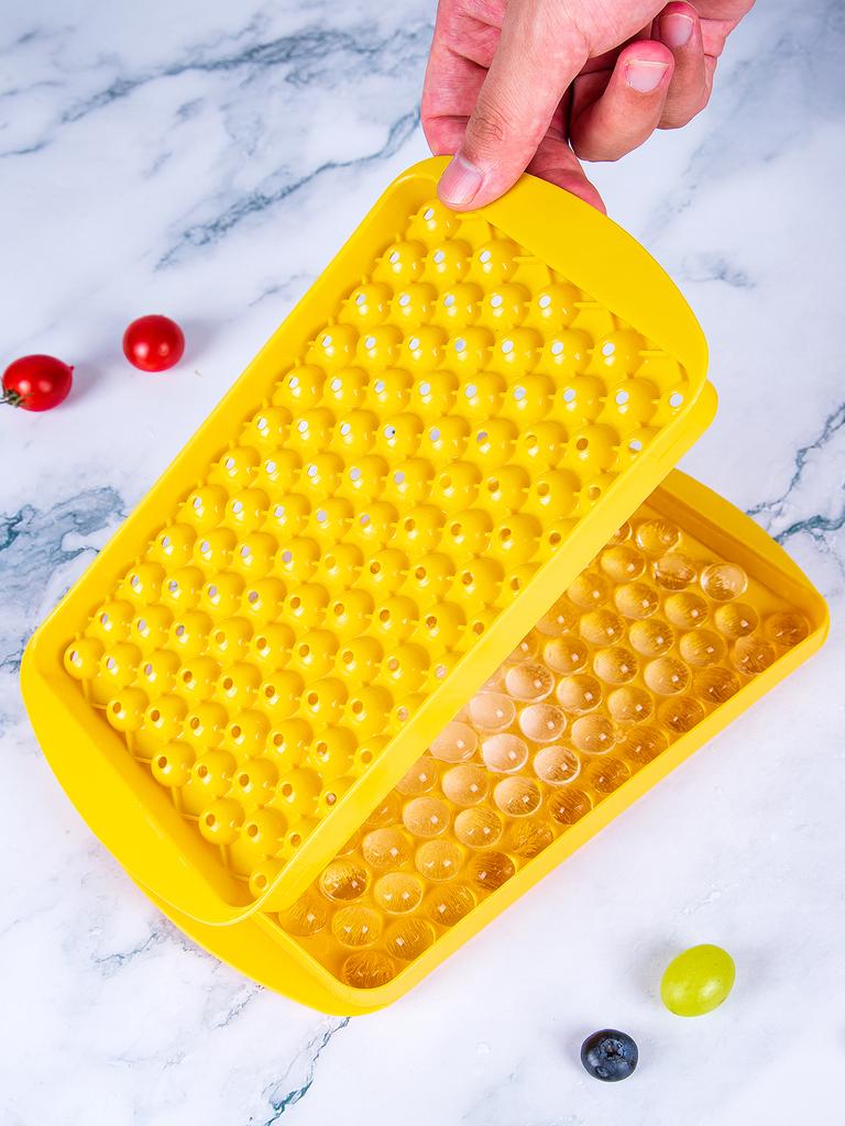 1pc Silicone Ice Cube Mold 104 Cube Ice Trays Food Grade Maker Kitchen Household Stackable Ice Trays With Covers