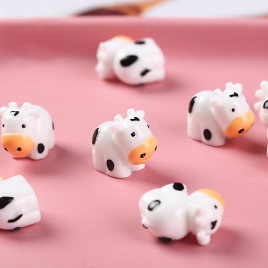 20 шт. миниатюрная фигурка молочной коровы крошечная ферма животное кукольный домик микропейзаж сказочный сад украшение реквизит
