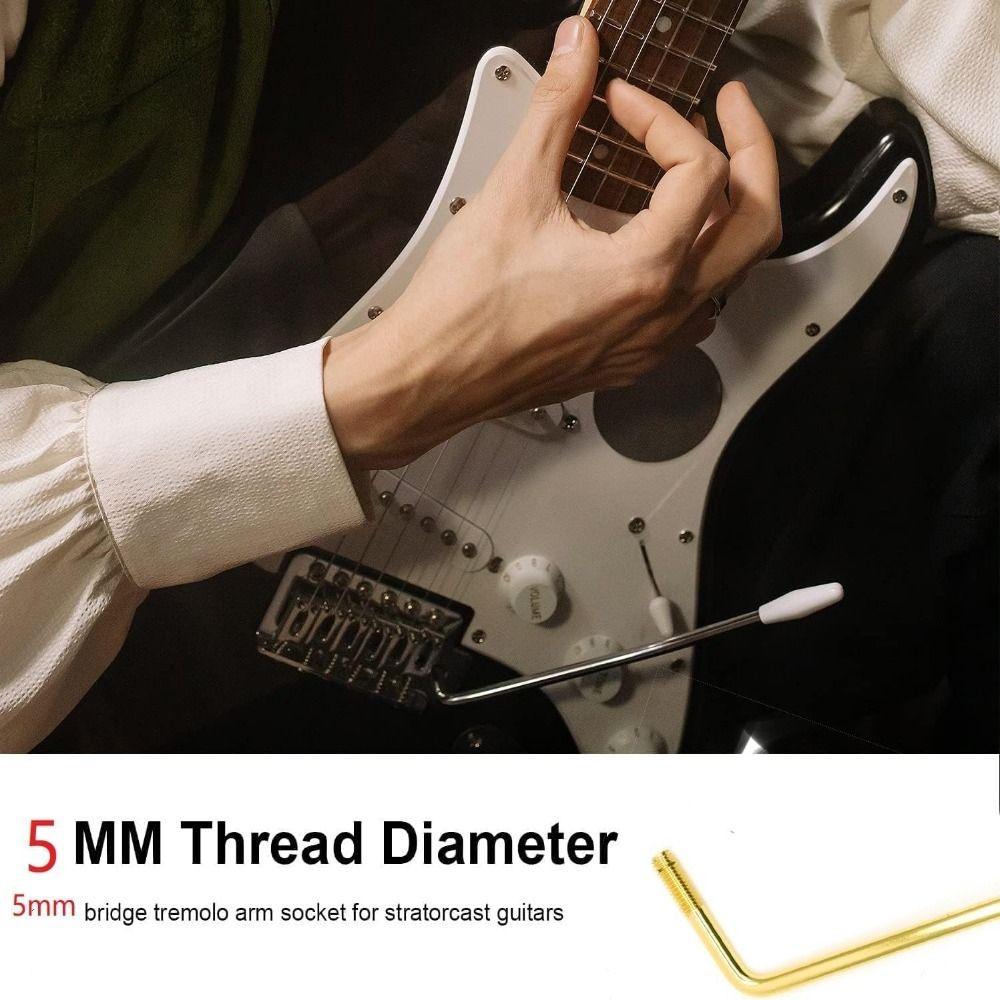 6Pcs/Set M5/6 Thread Guitar Vibrato Arm Threaded Metal Tremolo Arm Guitar Parts Replacement