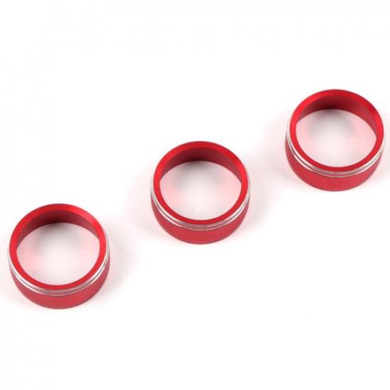 For Subaru WRX/ WRX STI 2015- Adjustment Knob Decor Red 3pcs Metal