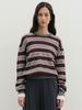 THERYE Stripe Round Knit(Grey)