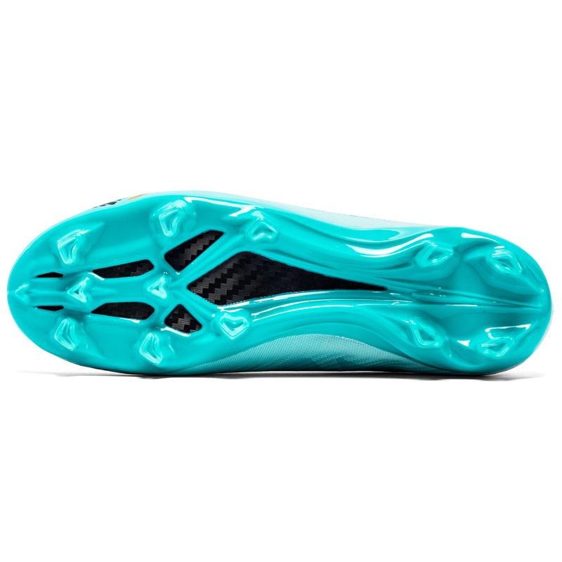 33-46 Men's Large Size High-top Football Shoes Long Nail Anti-slip TPR Artificial Lawn Children Football Boots