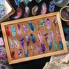 1pack/20Pcs Luxury Imitation Feather Stickers, Transparent Iridescent TextureDIY Handmade Album Scrapbooking Decorative Supplies