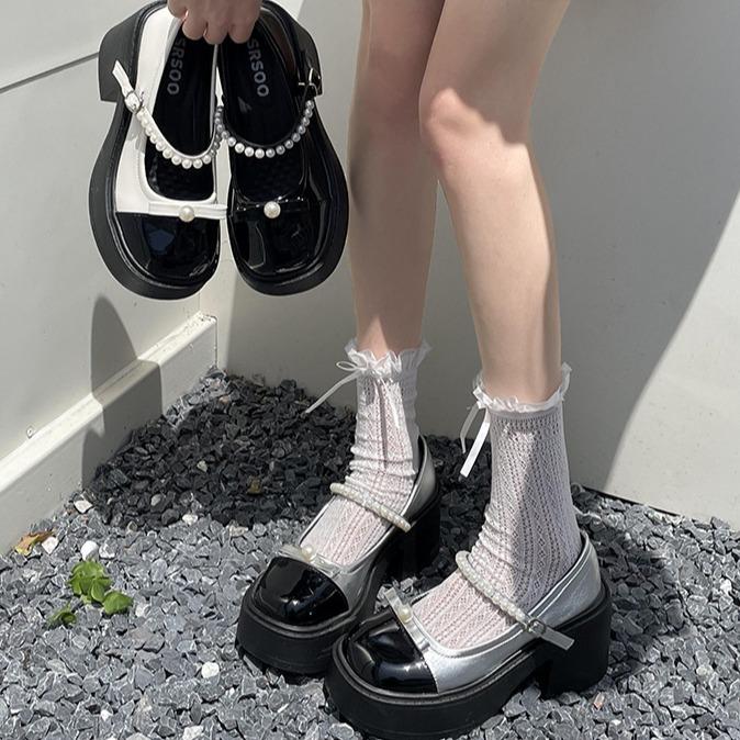 Туфли Мэри Джейн на толстом каблуке, женские, летняя юбка 2025 года, французские туфли с круглым носком и ароматом на высоком каблуке