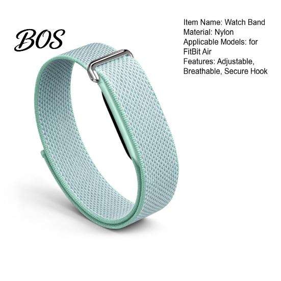 Comfortable Daily Use Straps Nylon Band for Fitbit Air, Breathable Replacement Watch Band, Adjustable Men Women Sport Bands Wristband, Anti-Sweat