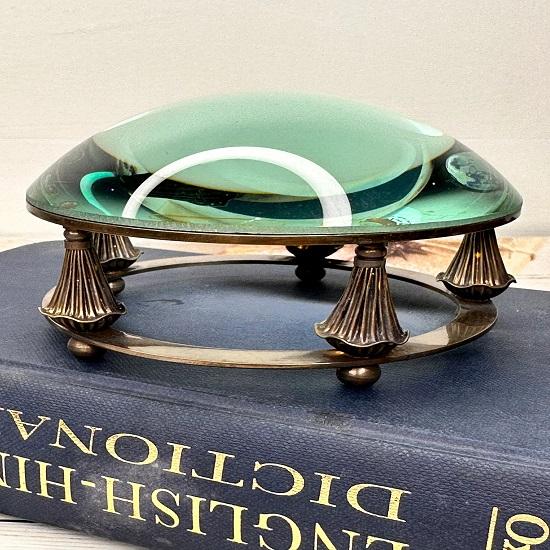 Magnifying Glass Nautical Map Reader Handmade Authentic Royal Design Magnifier  Home  Office Table Decorative Marine Brass