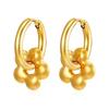 LT-MS-566 Fashion Trend Pendant Earrings for Women Trendy Electroplated 18K Gold Stainless Steel Hoop Earrings