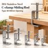 Sliding RodType Square Clamp 304 Stainless Steel Fixed Holder Clip C-clamp  Hardware Fasteners