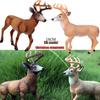 Solid Simulation Wild Animal Model Large White Tail Deer Ornament Christmas Elk Child Model Toy