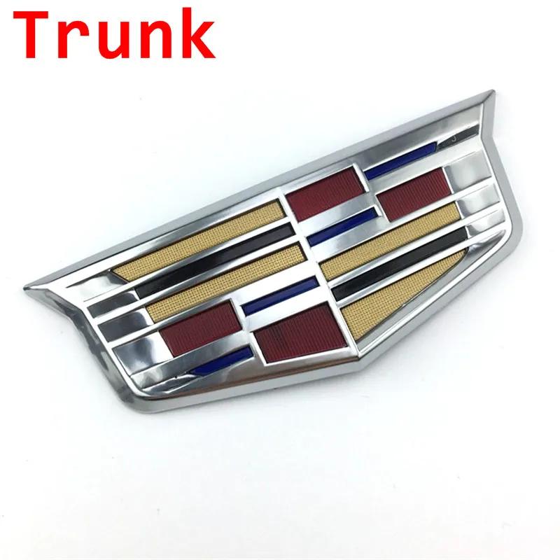 Car Front Grille Emblem Sticker for Cadillac XTS XT5 XT6 ATSL SRX BLS CT4 CT5 CT6 Auto Tailgate Trunk Badge Modifiction Decals