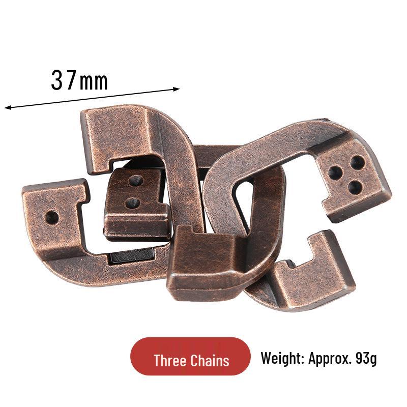 Замок Конгмин 9 звеньев IQ-пазл - Образовательная игрушка из цинкового сплава для взрослых и детей