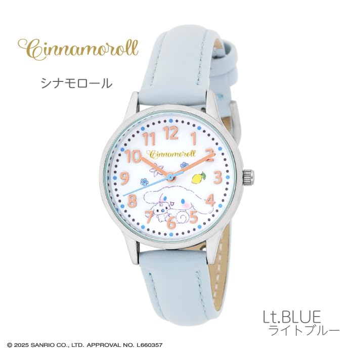 Солнечный Огонь Ко. ООО. Наручные часы J-Axis Sanrio Модные часы Cinnamonroll CR2C0005 Женские Синие