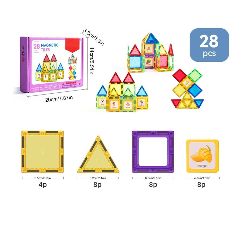 Магнитная головоломка с натуральным цветом, 3D-пленка для окон с изображением животных, детский сад, подарок на день рождения для детей, практические навыки, 1 коробка