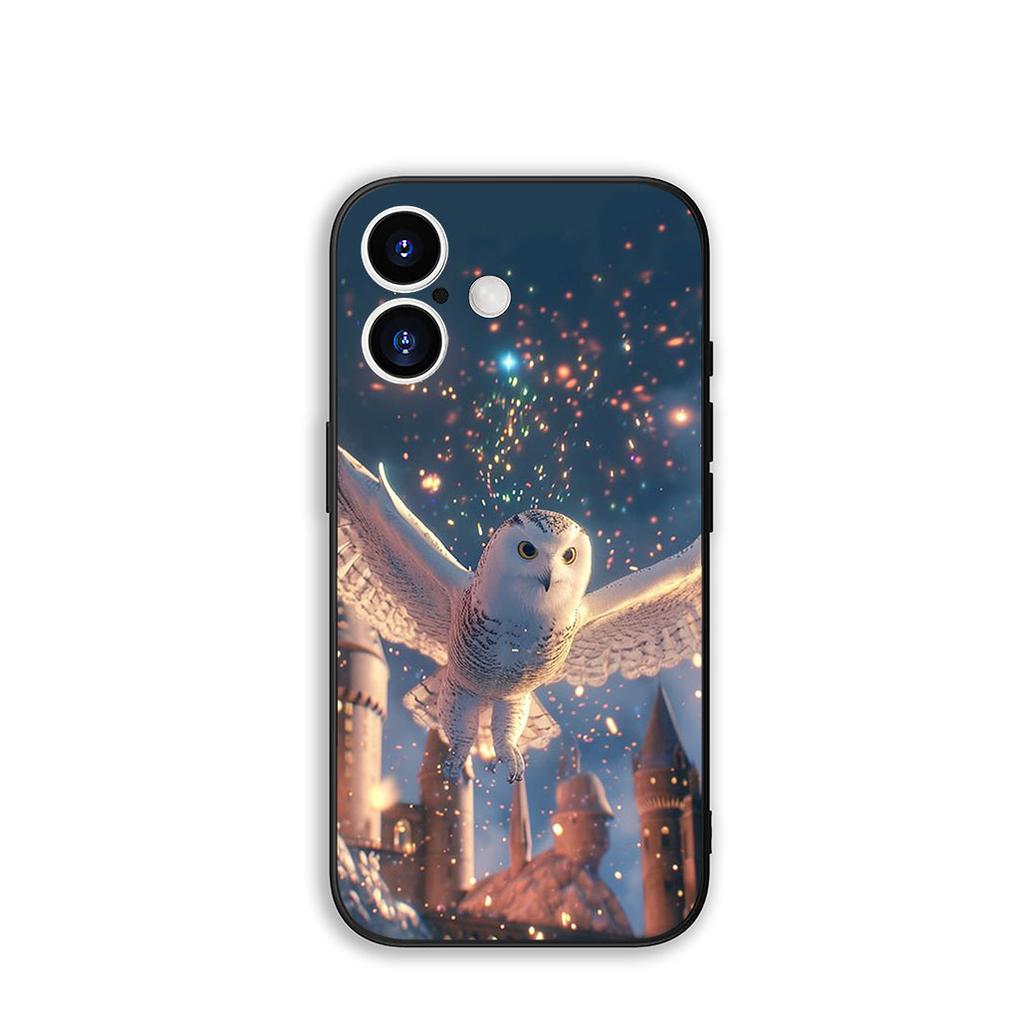 Harries Owl Wand Potters Wallpaper for Samsung Galaxy A36 A17 A26 A07 A35 A54 A53 A13 A33 A34 S8 S9 S20 S21 FE S10 Plus Case