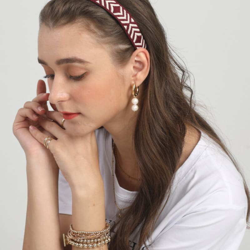 LALA Этническая повязка на голову M-Красный