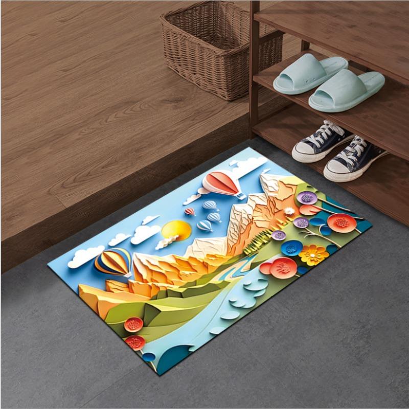 New Expanded Diatom Mud Mat Balloon Series Washroom Washroom Moisture-wicking Quick Dry Mat Slip-resistant Foot Mat