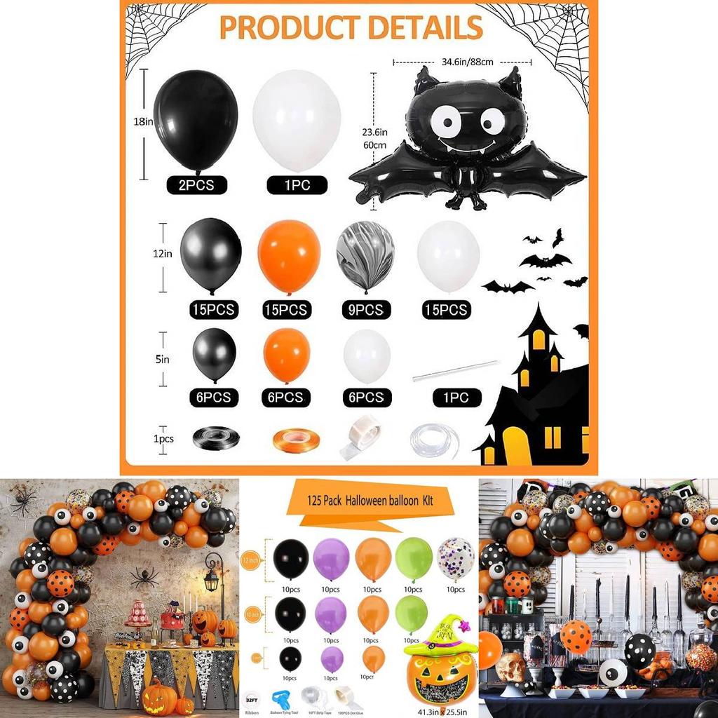 Thick And Durable Latex Halloween Balloons For Safe Use By Children