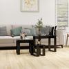 VidaXL Nesting Tables 3 Pcs Black Engineered Wood 808604