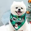 Christmas Dog Bandana with Santa & Snowman Design- Adjustable Holiday Pet Headband,Festive Pet Accessory,Dog Christmas Clothes