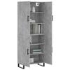 VidaXL Highboard Concrete Grey 69.5x34x180 Cm Engineered Wood 3195703