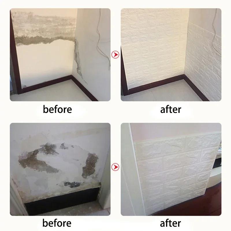 5 м 3D Обои Наклейка на стену Водонепроницаемый Кирпич Противоударный DIY Наклейки на стену Украшение для спальни Детской комнаты