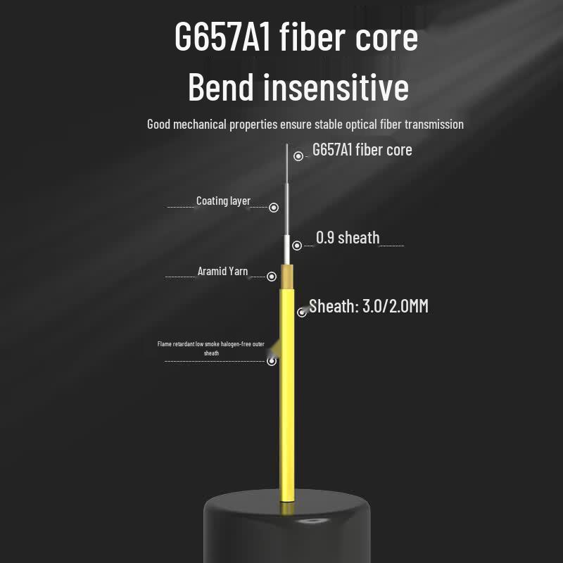 Hainai Telecom-Grade LC-SC Single-Mode Fiber Optic Patch Cord