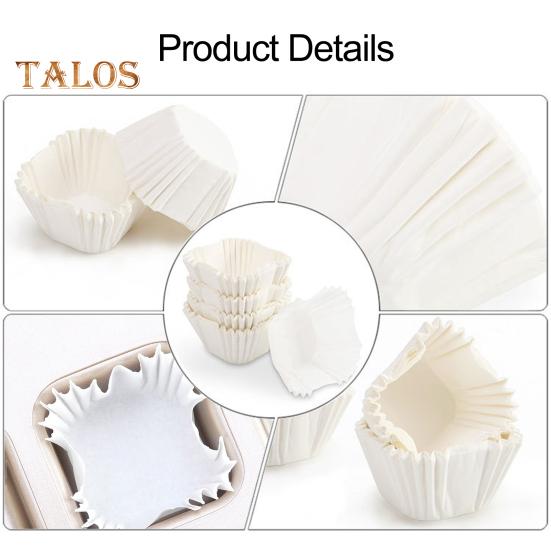 100Pcs Pastry Liner Easy To Release Baking Wide Application Creative Stable Performance Cake Cup Restaurant Tool
