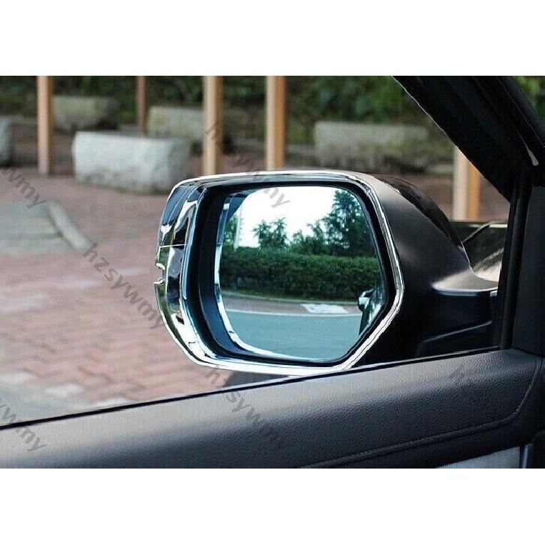 Chrome Rear View Mirror Rain Eyebrow Trim For Honda CRV CR-V 2017-2022 ABS 2Pcs