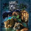 Full 5D Diy Diamond Painting Animal Kingdom  Diamond Embroidery Cross Stitch Kits Home Decor Handmade Gifts