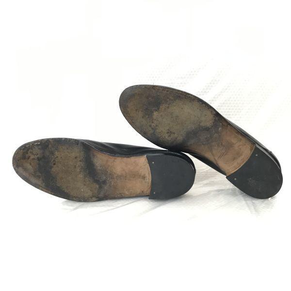 GINZA-1897-TOKYO FUTABAYA Кожаные лоферы-монки 23.0 Черные деловые туфли(ИСПОЛЬЗОВАЛ)