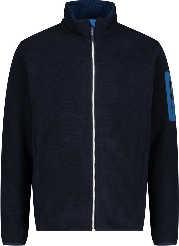 Куртка мужская CMP Fleece Jacquard-Knit-Tech Jacket (38H2237) Herren-Fleece Jacquard-Knit-Tech mit Rautenmuster b.blue/petrol