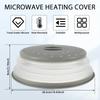 Microwave Splatter Cover Collapsible Food Plate Cover Drainer Basket Microwave Heating Splash-proof Cover Kitchen Cooking Lid