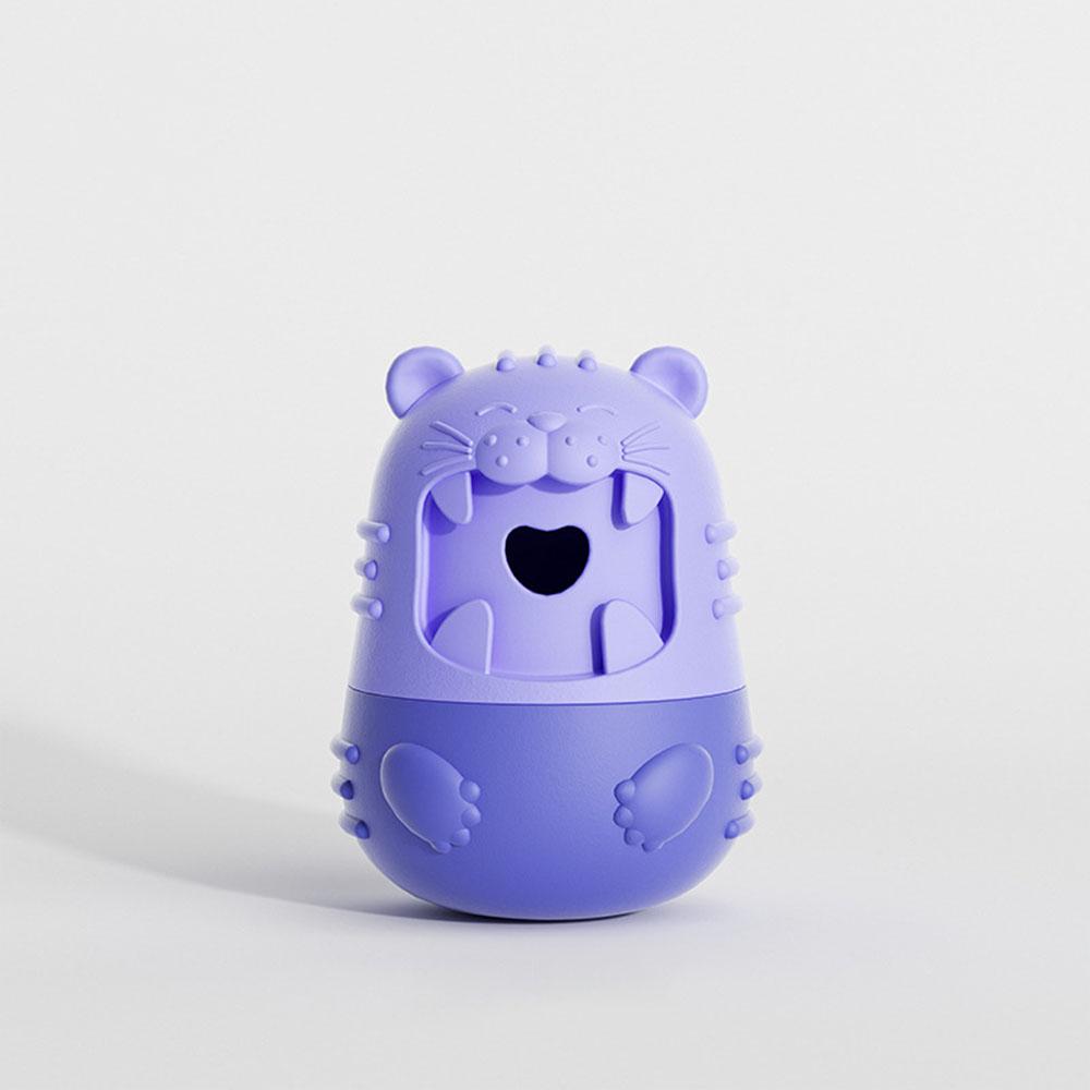 Dog Indestructible Treat Dispenser Ball - Interactive Slow Feeder Bowl Toy for Small/Medium Dogs to Burn Energy,