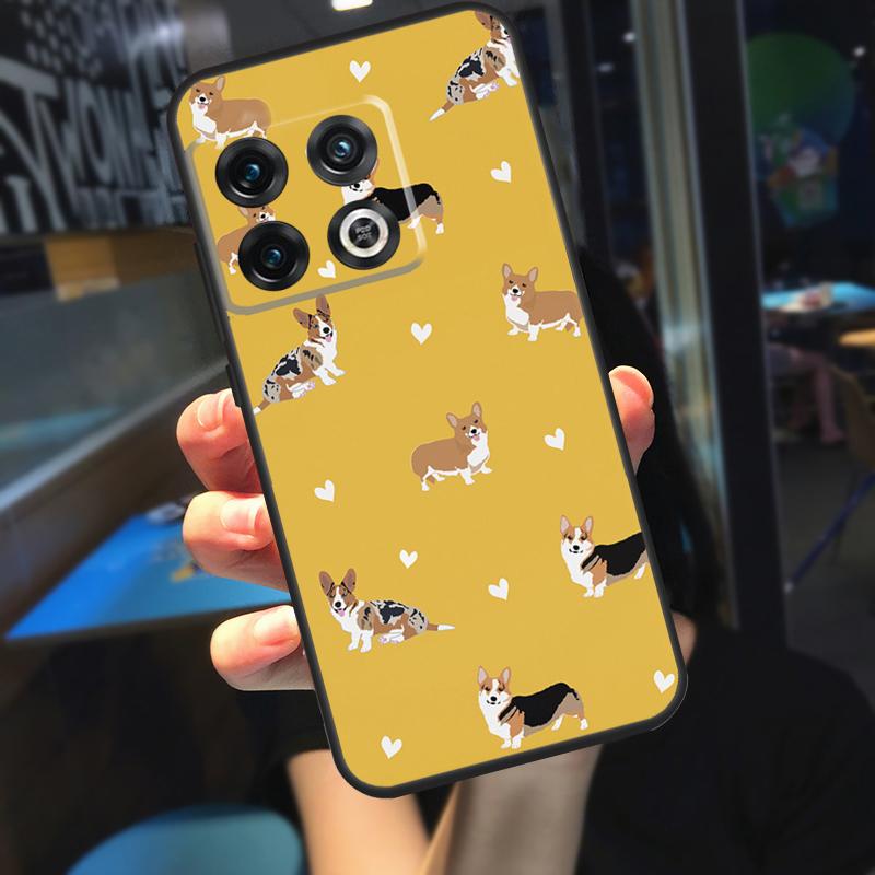 Мультяшная валлийская собака Шиба Корги Чехол Для OnePlus 13 12 R 11 9 10 Pro 8T 9RT 10T OnePlus Nord 4 CE 2 3 Lite N30 N20 Чехол