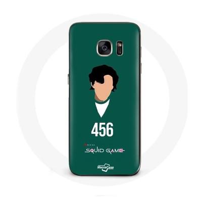 Coque - MANIACASE - Samsung Galaxy S7 Edge - Souple - Vert - Squid Game Seong Gi Hun 456