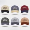 New American Style Personalized Fashion Trend Baseball Cap Men's Letter Embroidery Retro Color Blocking Casual Sun Protection Baseball Cap Women