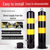 Reflective Steel Anti-Collision Post: Removable Ground Pile for Road Block Isolation and Parking Safety