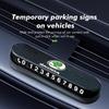 DECL5 АБС+Кожа Автомобильная Временная Парковочная Табличка с Номером Телефона Парковка Стоп Для Skoda Kamiq Karoq Octavia 2 3 Rapid Scala Kami