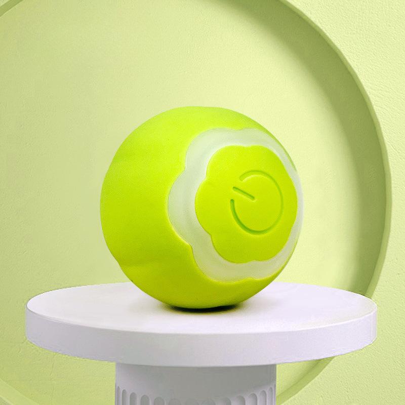 Pet Plastic Funny Cat Ball Cat Toy Electric Rotating Luminous Ball Intelligent Automatic Rolling Ball Cat Chewing Toy